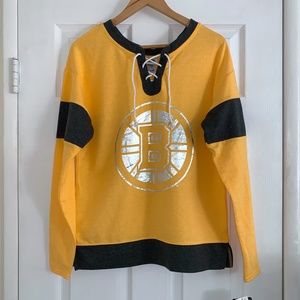 NHL Boston Bruins Lace Up Sweatshirt